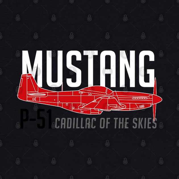 P-51 Mustang Legacy: Cadillac of the Skies by Blue Gingko Designs LLC